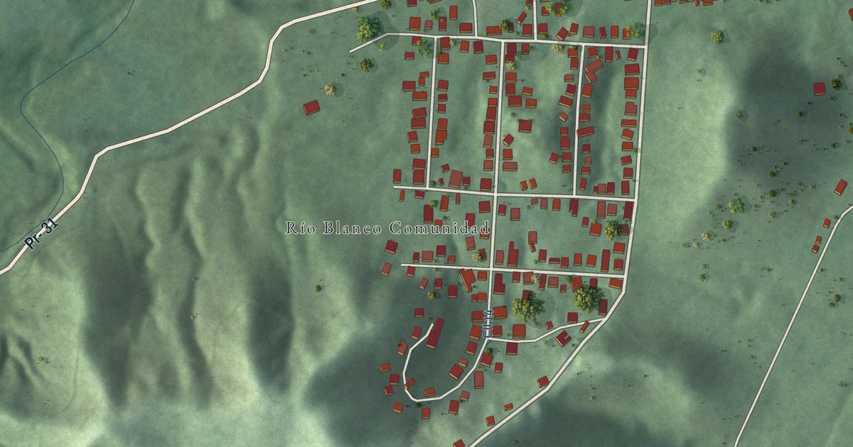 Detailed Map of Río Blanco, Puerto Rico