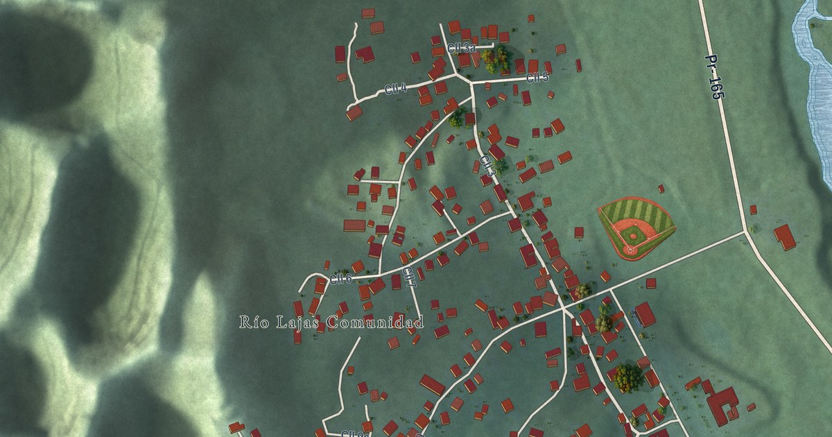 Detailed Map of Río Lajas, Puerto Rico