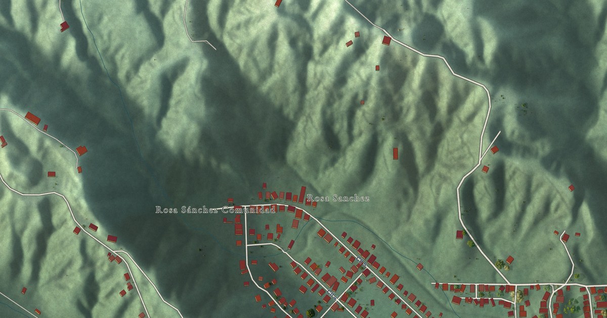 Detailed Map of Rosa Sánchez, Puerto Rico