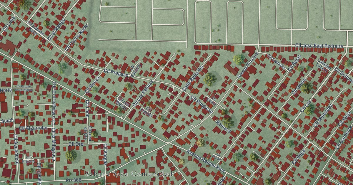 Detailed Map of Sabana Seca, Puerto Rico