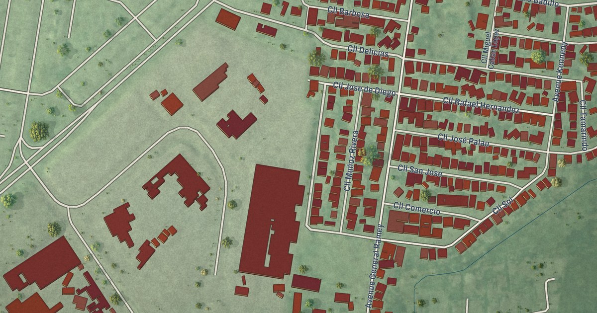 Detailed Map of San Antonio, Aguadilla Municipio, Puerto Rico