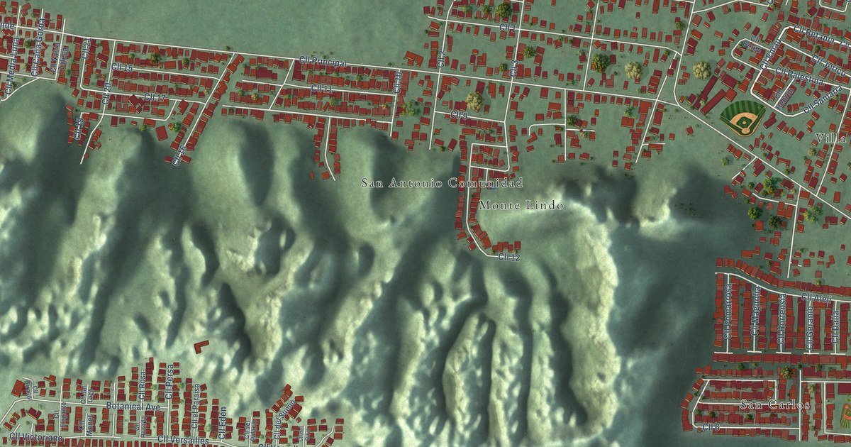 Detailed Map of San Antonio, Puerto Rico