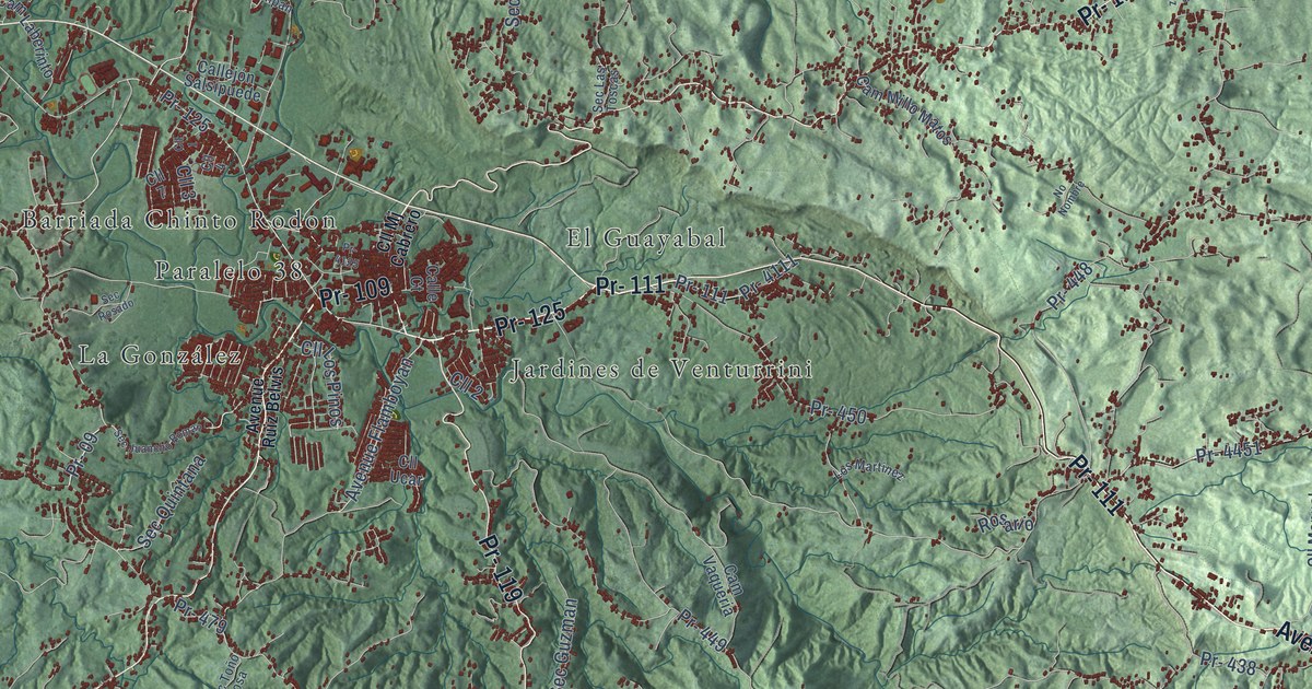 Map of San Sebastián, Puerto Rico in 2026