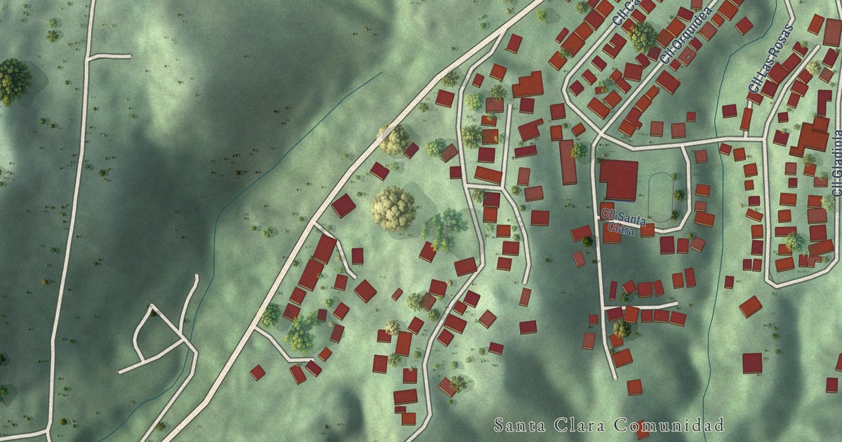 Detailed Map of Santa Clara, Puerto Rico