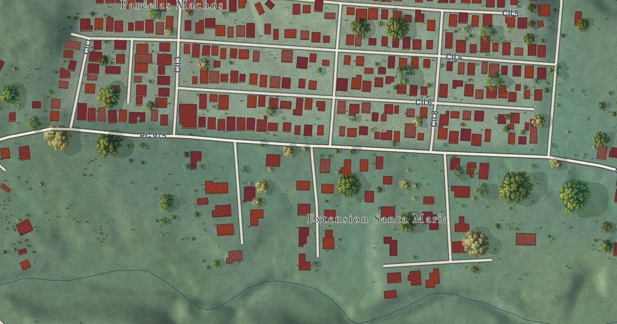 Detailed Map of Santa María, Puerto Rico