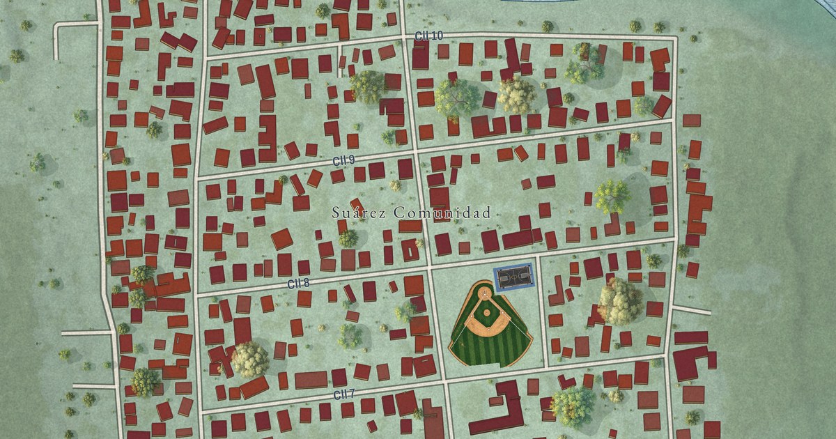 Detailed Map of Suárez, Puerto Rico