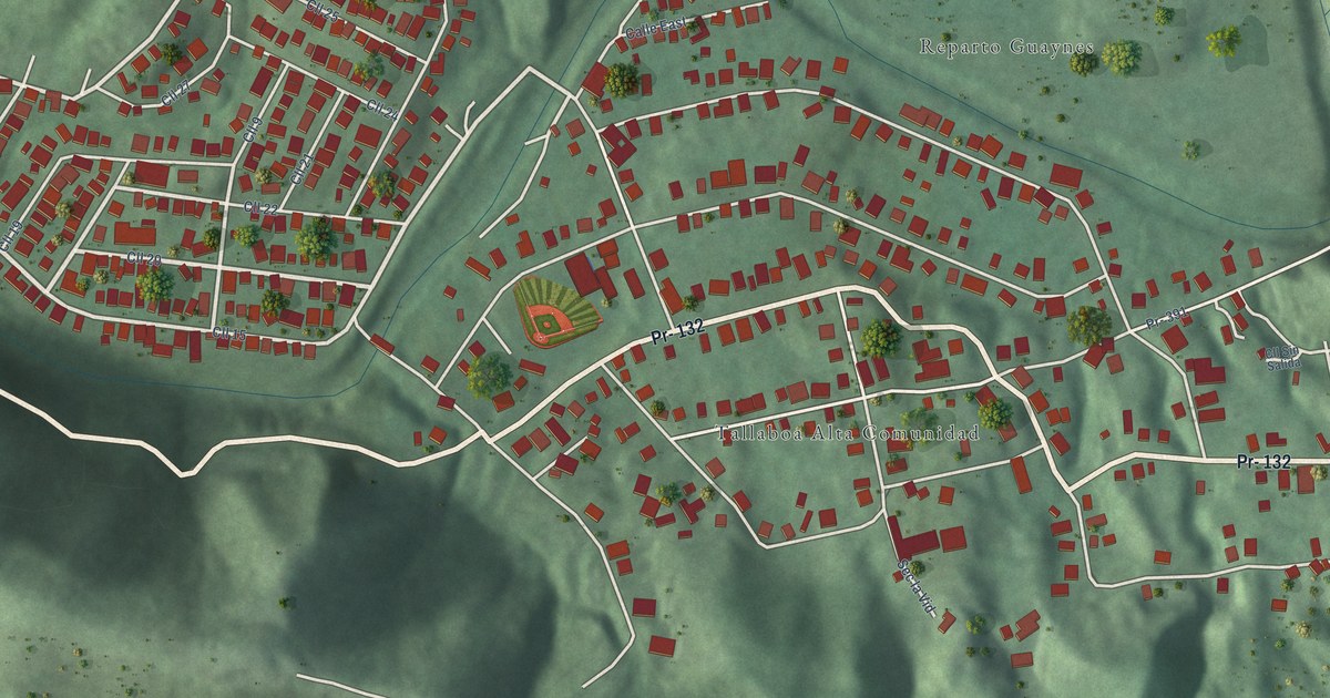 Detailed Map of Tallaboa Alta, Puerto Rico