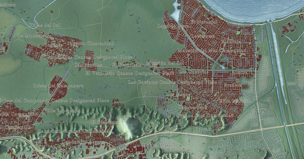 Map of Toa Baja, Puerto Rico in 2026
