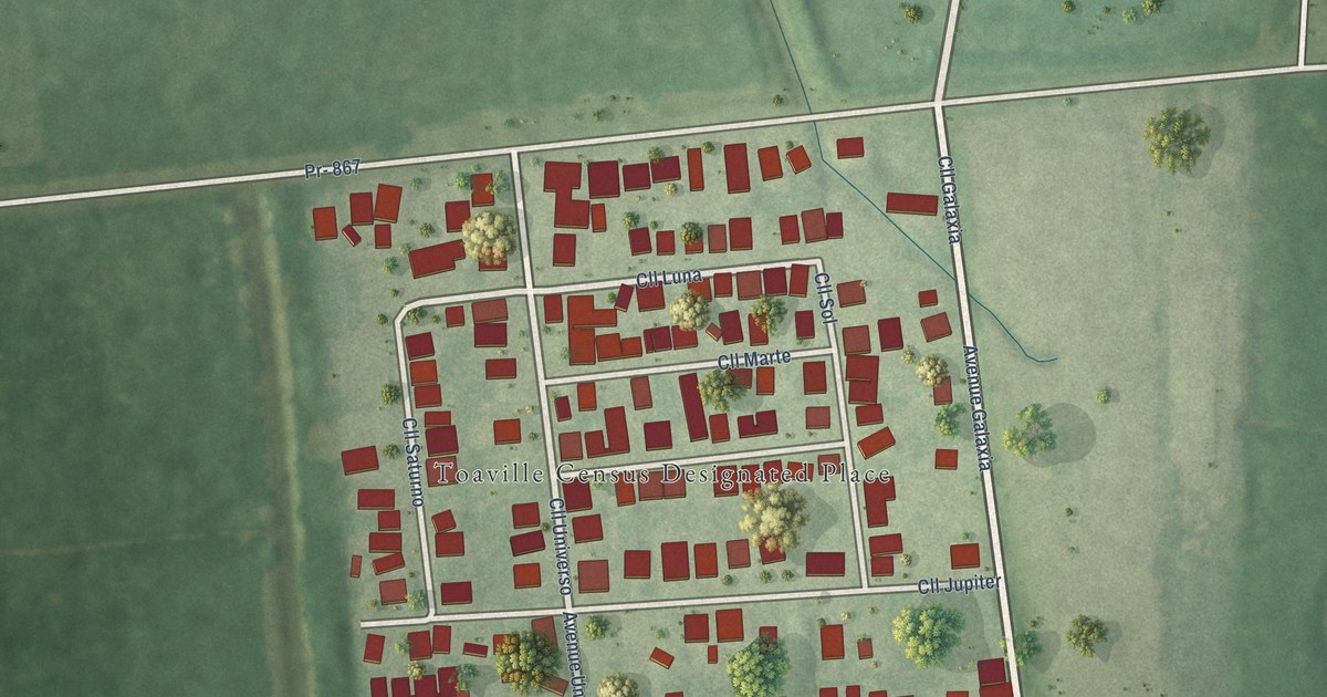 Map of Toaville, Puerto Rico in 2026