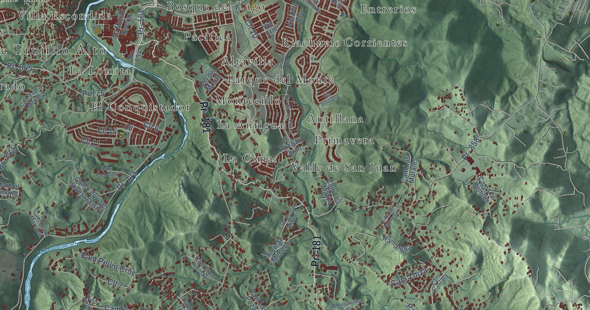 Map of Trujillo Alto, Puerto Rico in 2026
