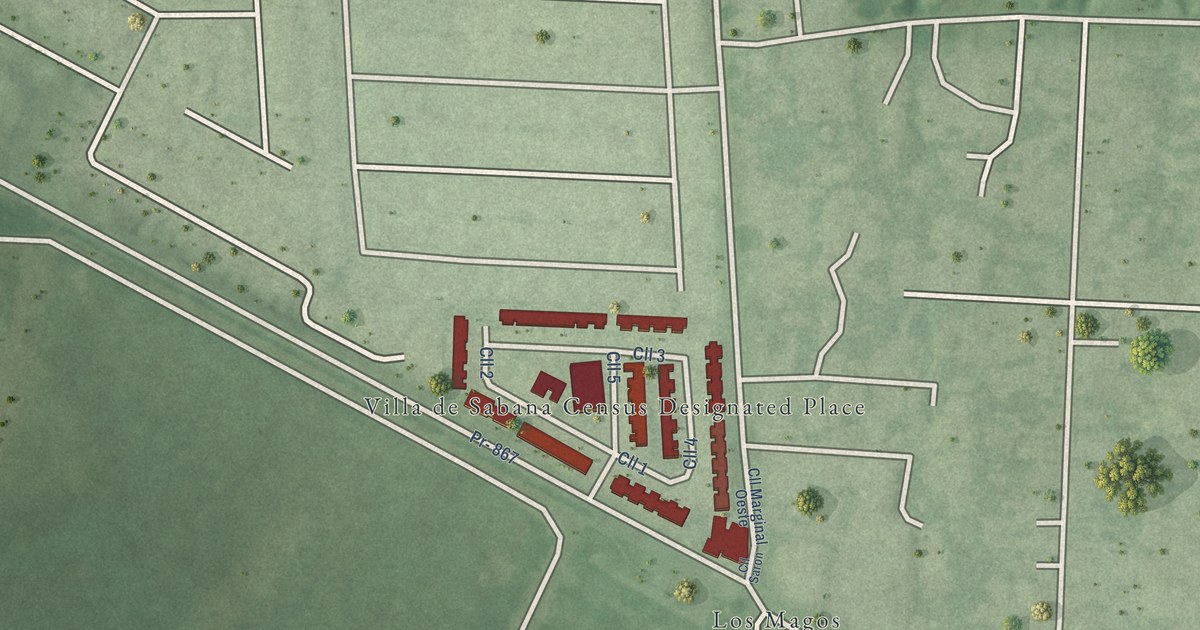 Map of Villa de Sabana, Puerto Rico in 2026