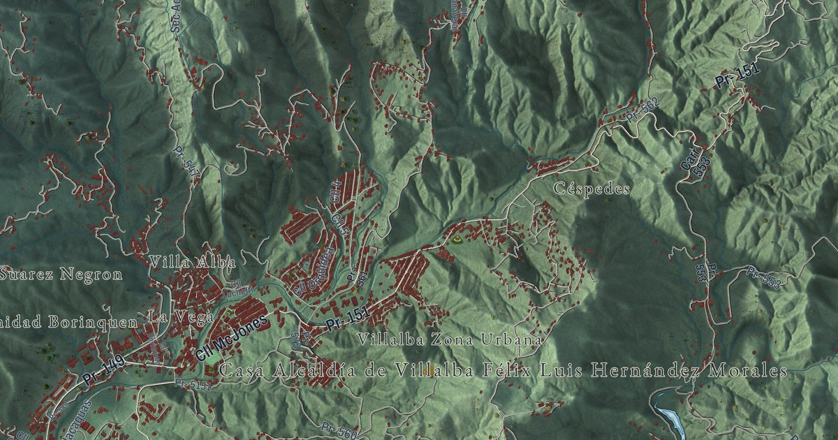 Map of Villalba, Puerto Rico in 2026