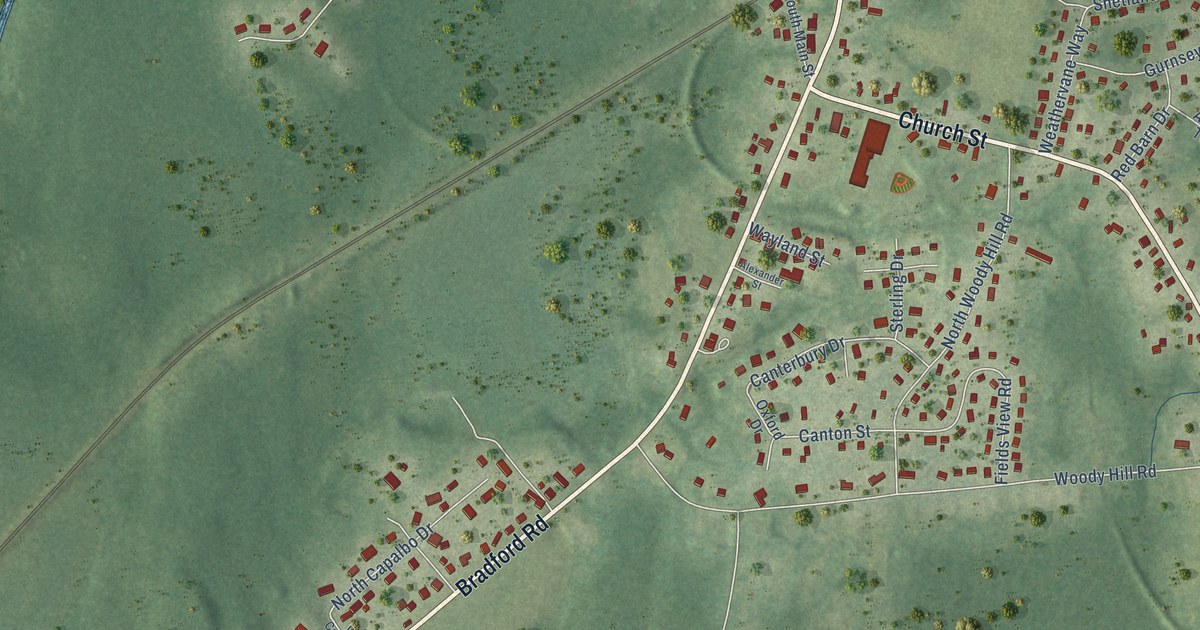 Map of Bradford, Rhode Island in 2026