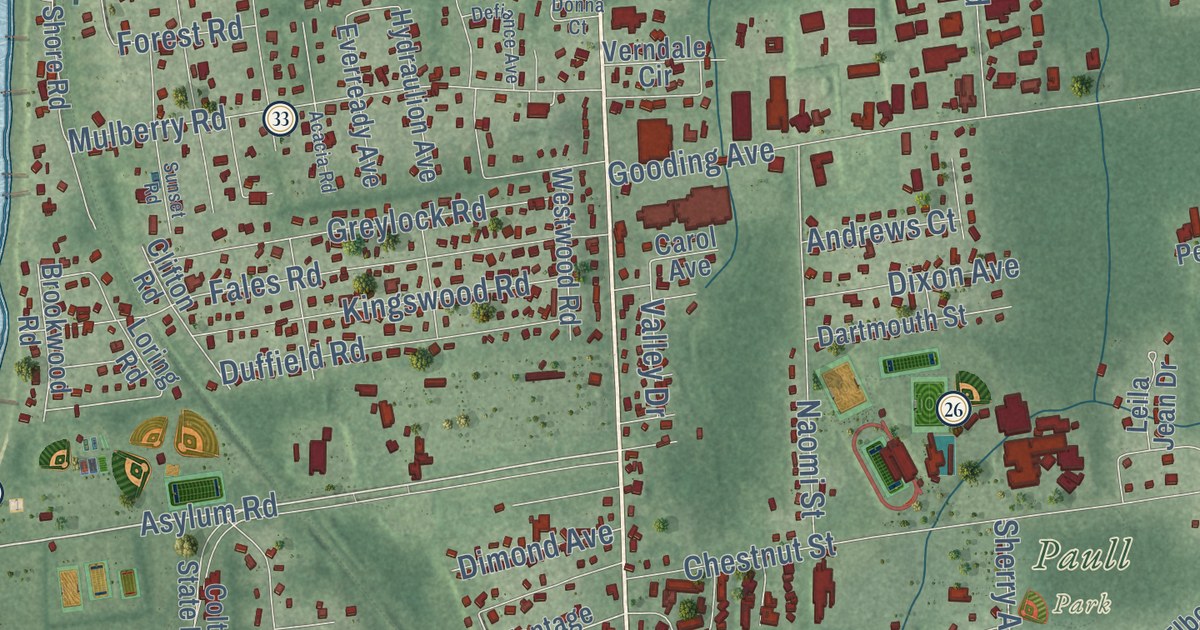 Map of Bristol, Rhode Island in 2026