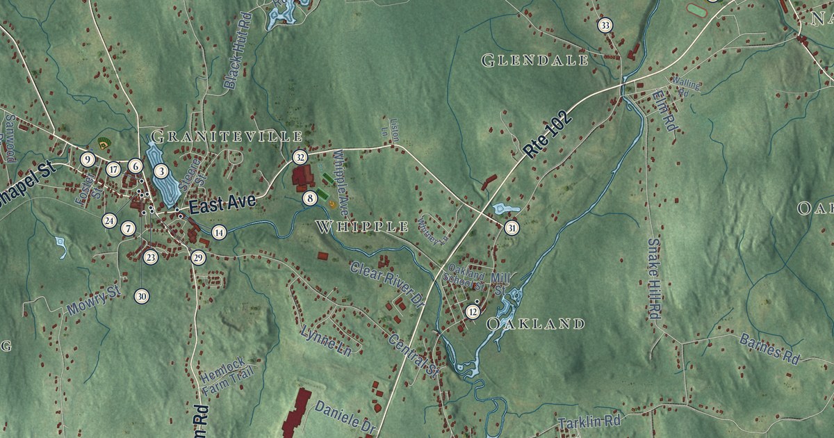 Map of Burrillville, Rhode Island in 2026