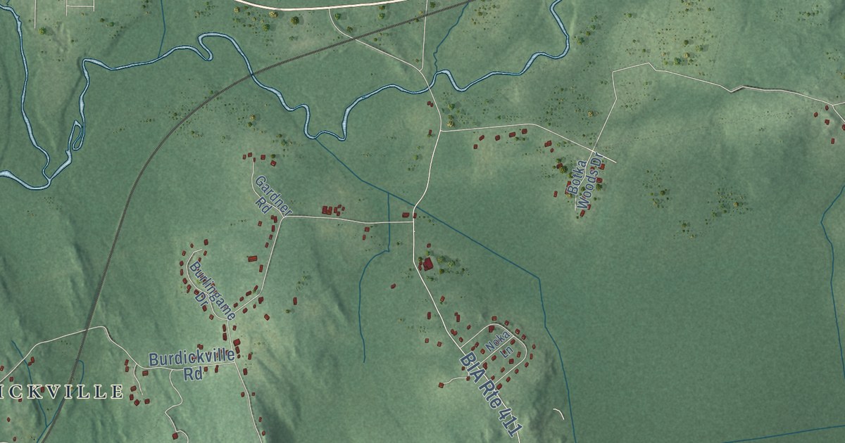 Map of Charlestown, Rhode Island in 2026