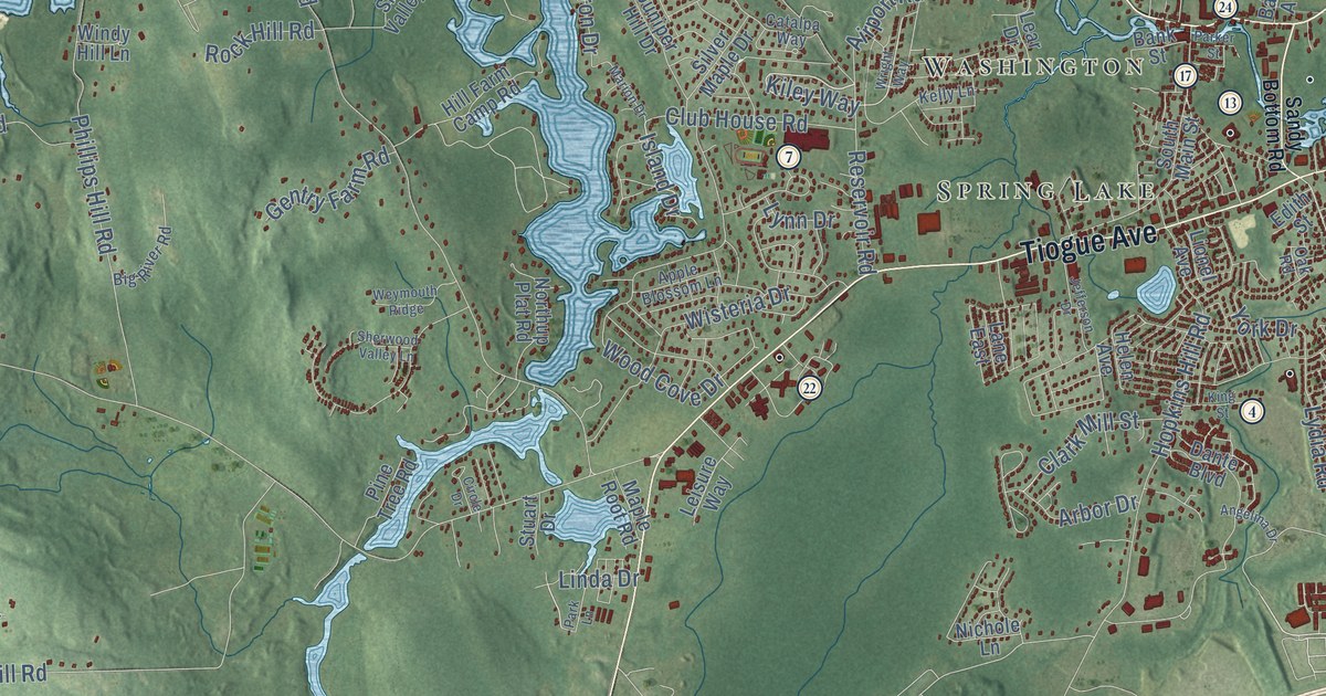 Map of Coventry, Rhode Island in 2026