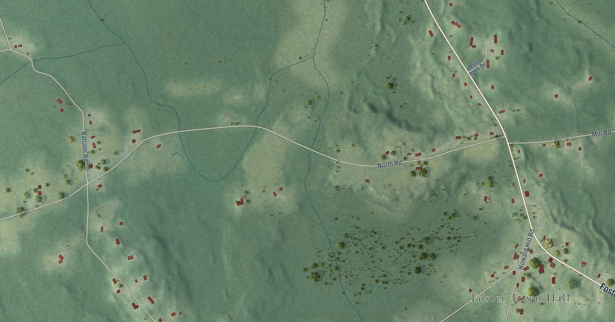 Map of Foster Center, Rhode Island in 2026