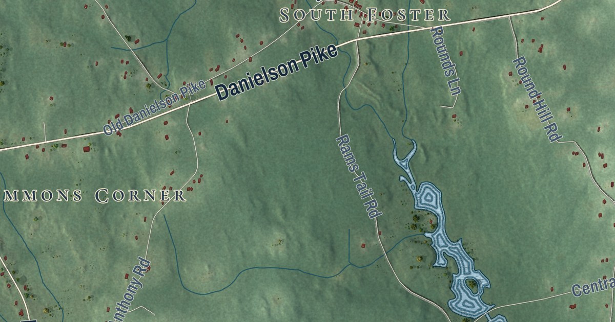 Map of Foster, Rhode Island in 2026
