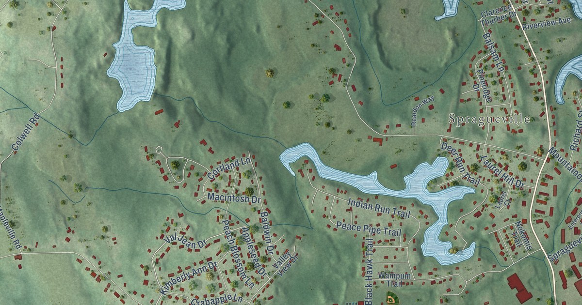 Map of Greenville, Rhode Island in 2026