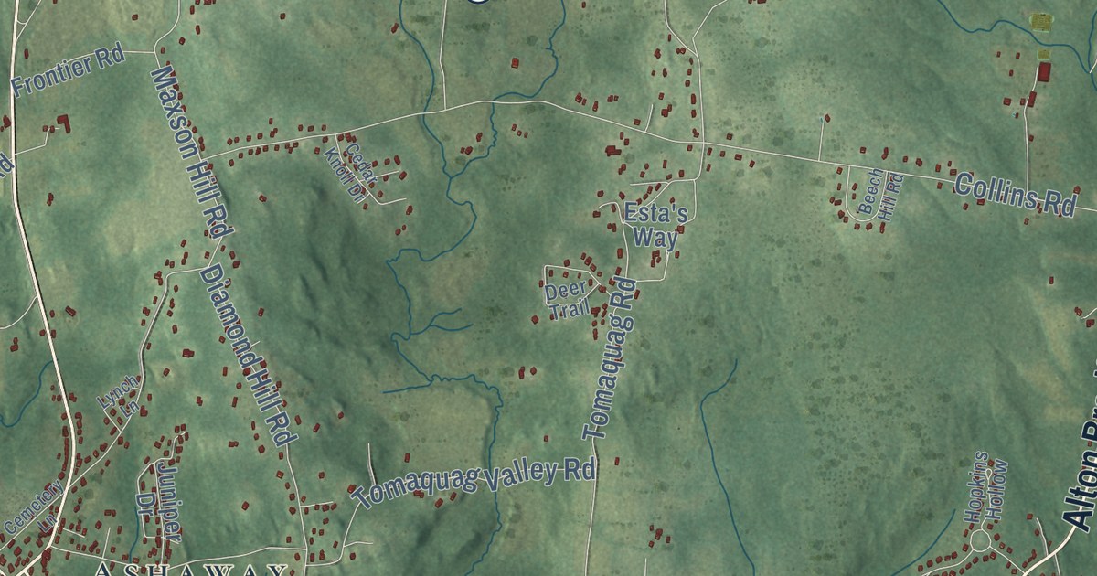 Map of Hopkinton, Rhode Island in 2026