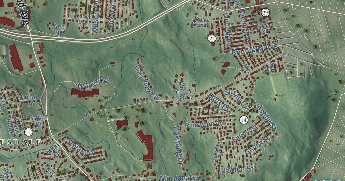 Map of Johnston, Rhode Island in 2026