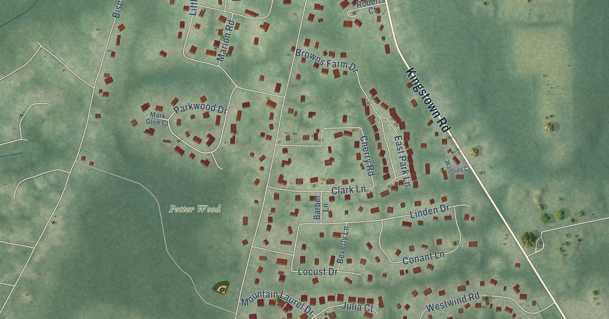Map of Kingston, Rhode Island in 2026