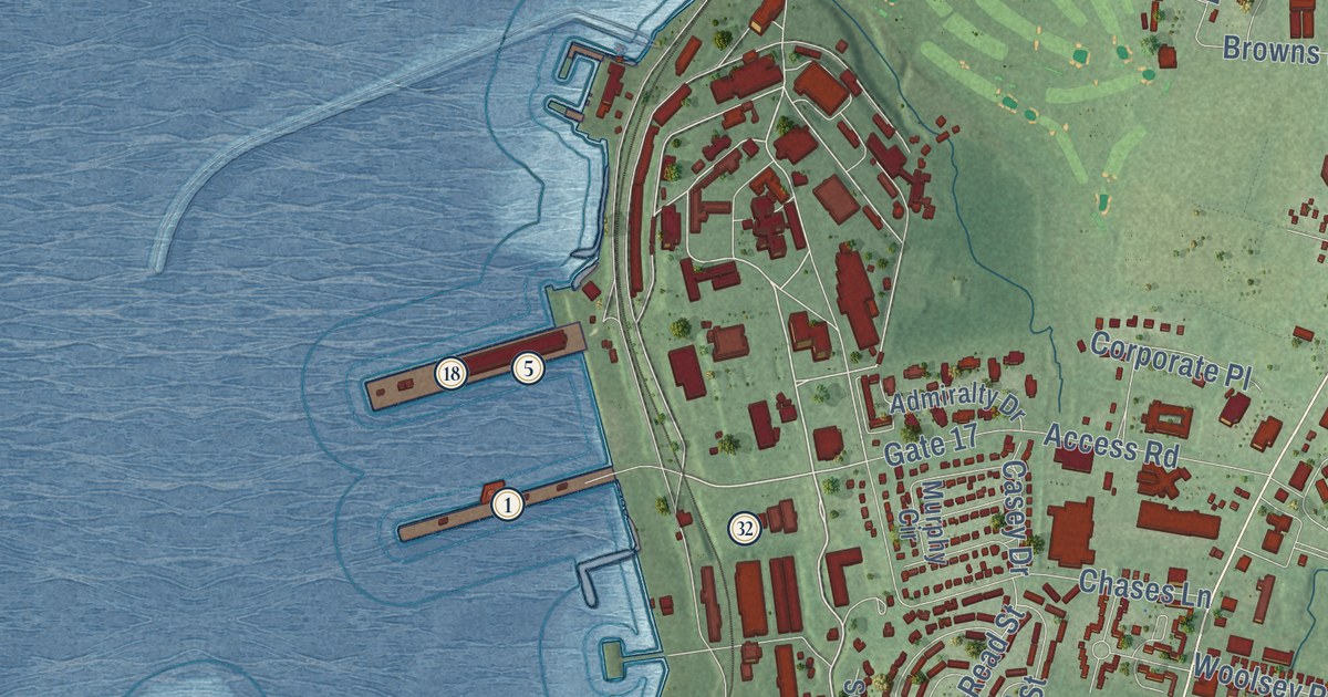 Map of Middletown, Rhode Island in 2026