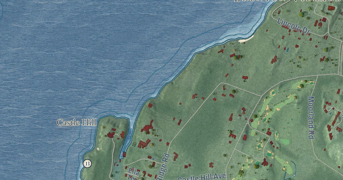 Map of Newport, Rhode Island in 2026