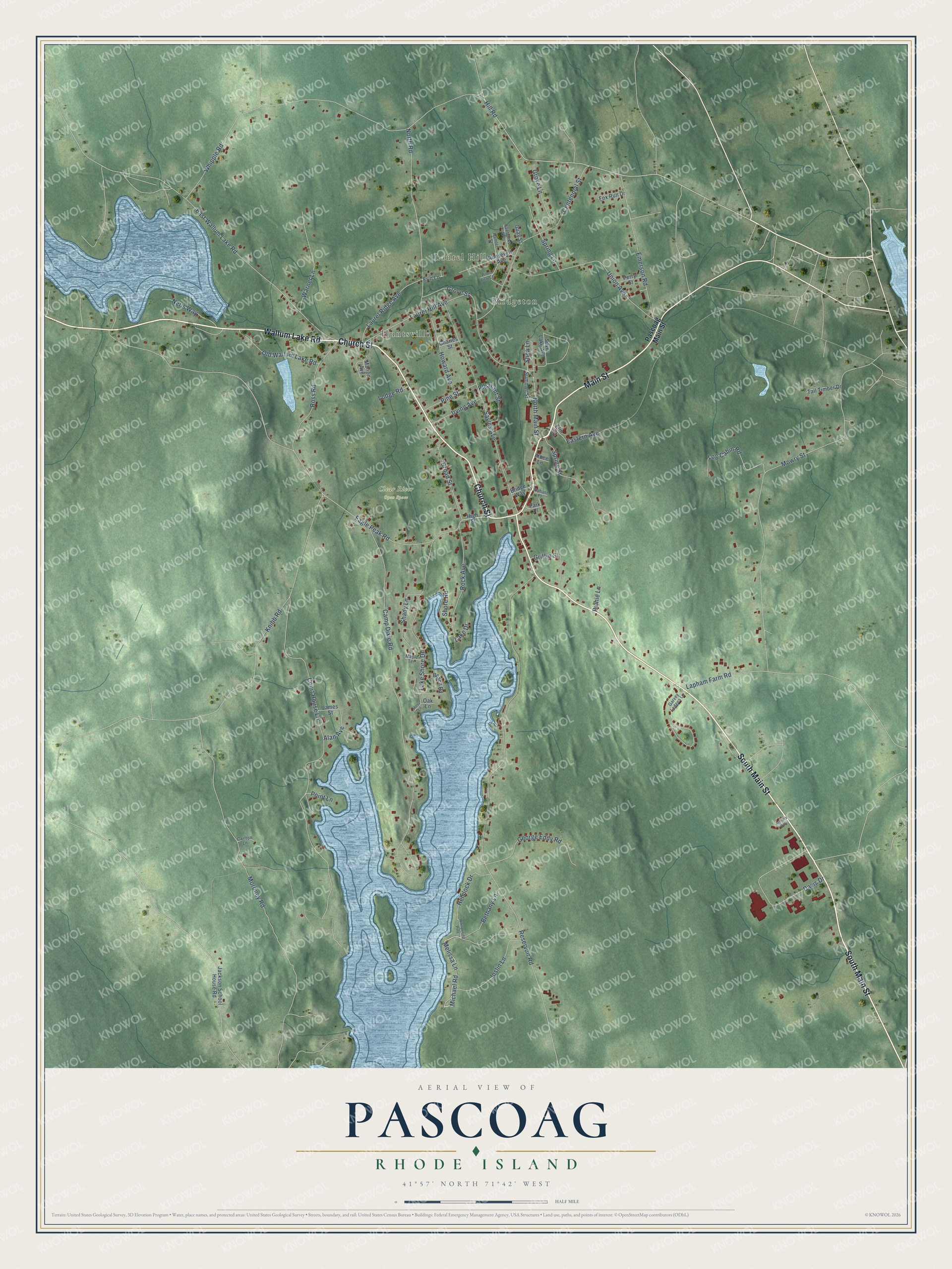 Watermarked full-map preview of Pascoag, Rhode Island