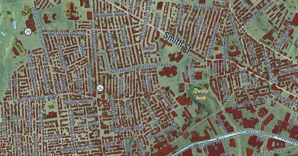 Map of Providence, Rhode Island in 2026