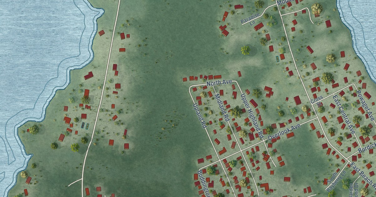 Map of Quonochontaug, Rhode Island in 2026