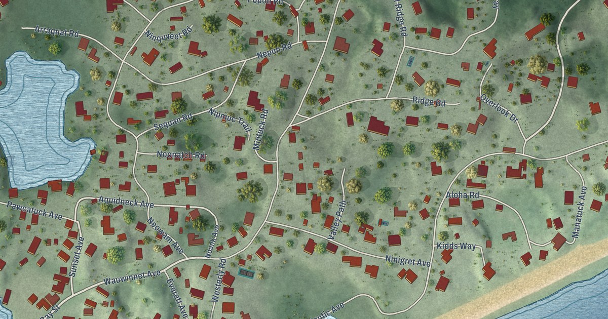 Map of Watch Hill, Rhode Island in 2026