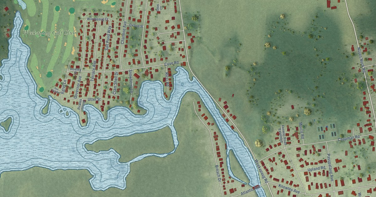 Map of Weekapaug, Rhode Island in 2026