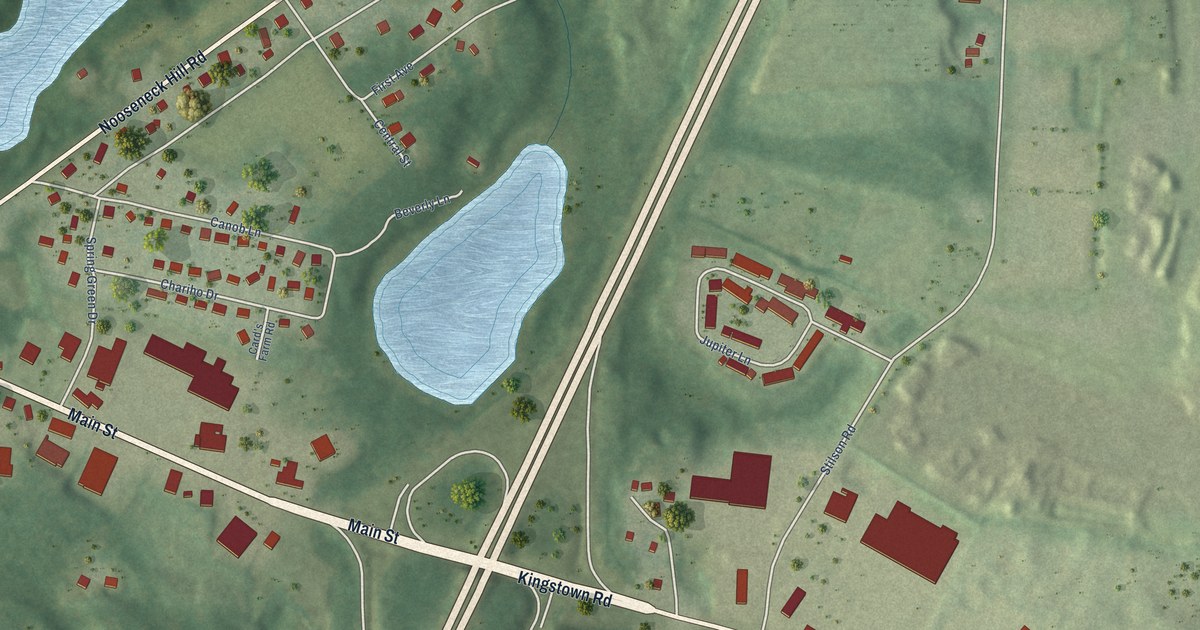 Map of Wyoming, Rhode Island in 2026