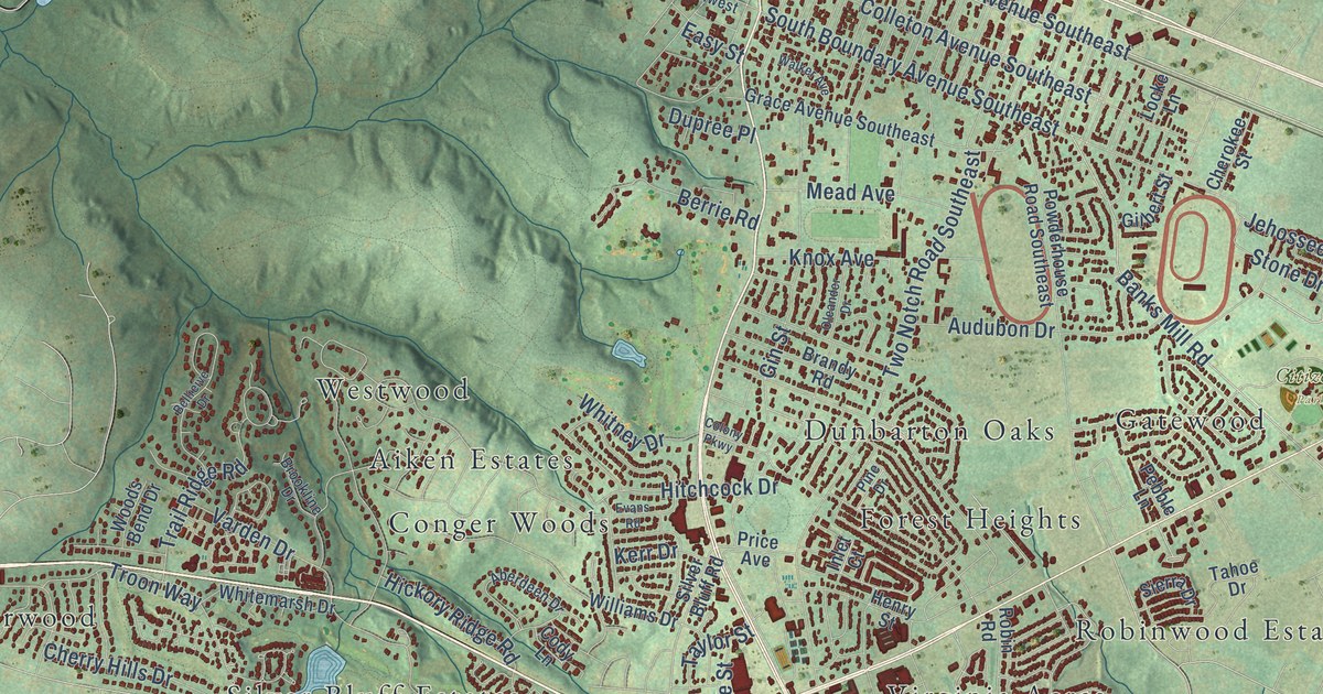 Map of Aiken, South Carolina in 2026