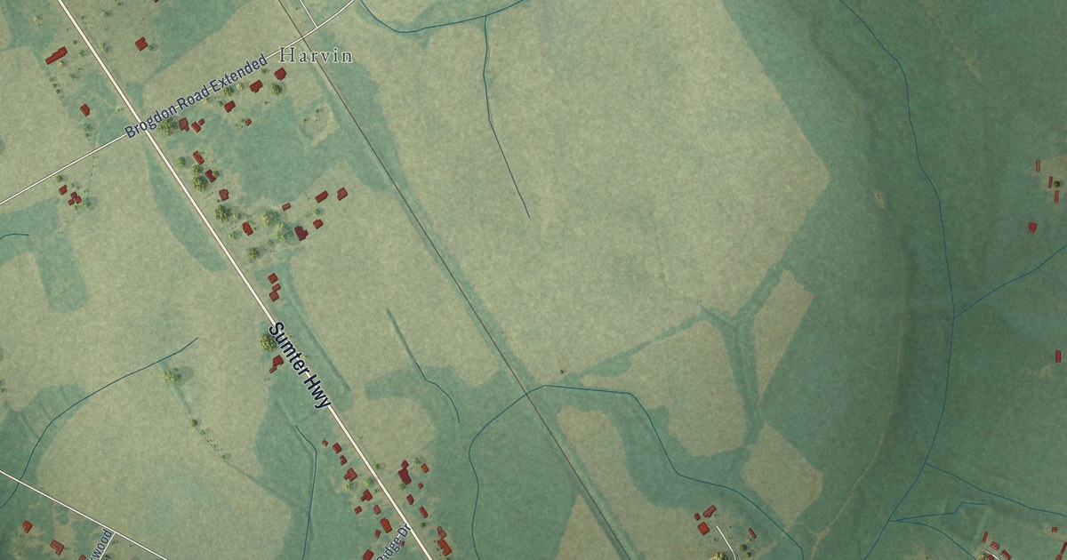 Map of Alcolu, South Carolina in 2026