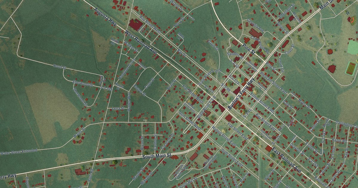 Map of Allendale, South Carolina in 2026