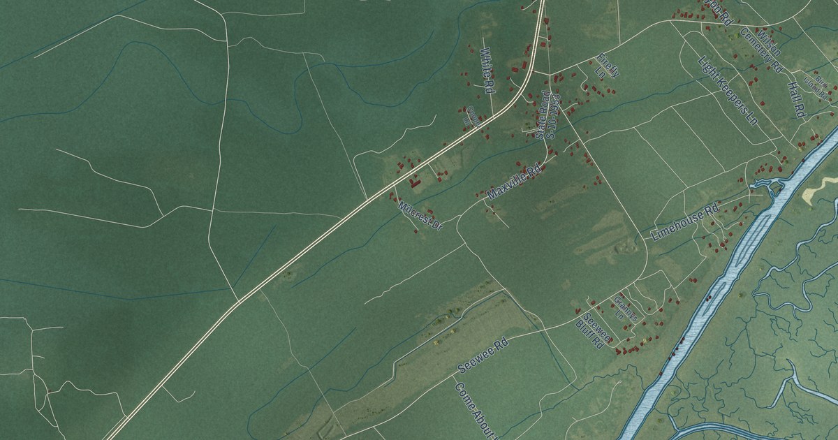 Map of Awendaw, South Carolina in 2026