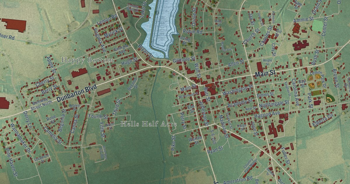 Map of Barnwell, South Carolina in 2026