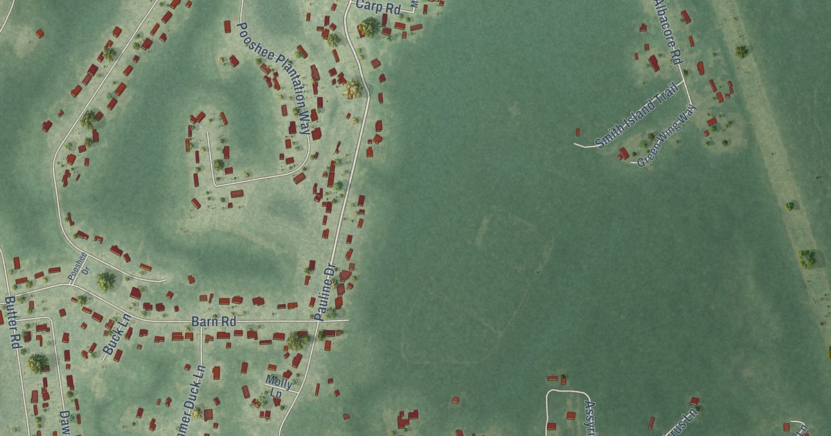 Map of Bonneau Beach, South Carolina in 2026