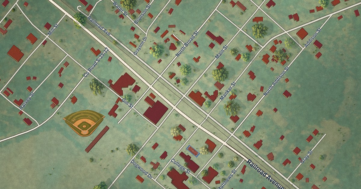 Map of Brunson, South Carolina in 2026
