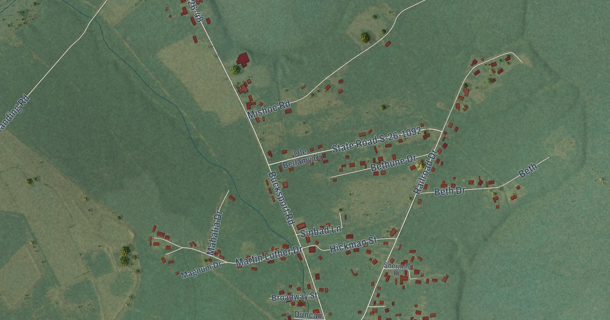 Map of Bucksport, South Carolina in 2026
