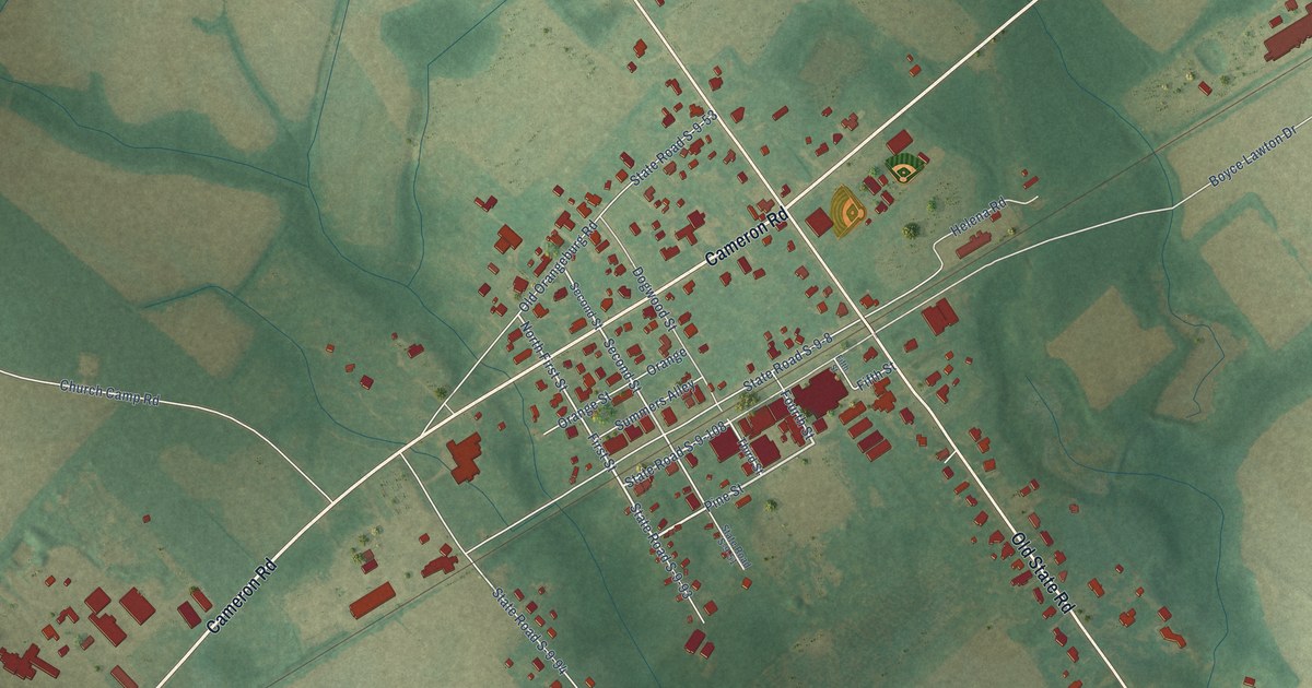 Map of Cameron, South Carolina in 2026