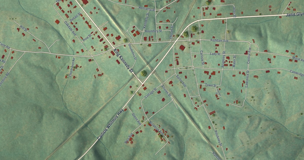 Map of Carlisle, South Carolina in 2026