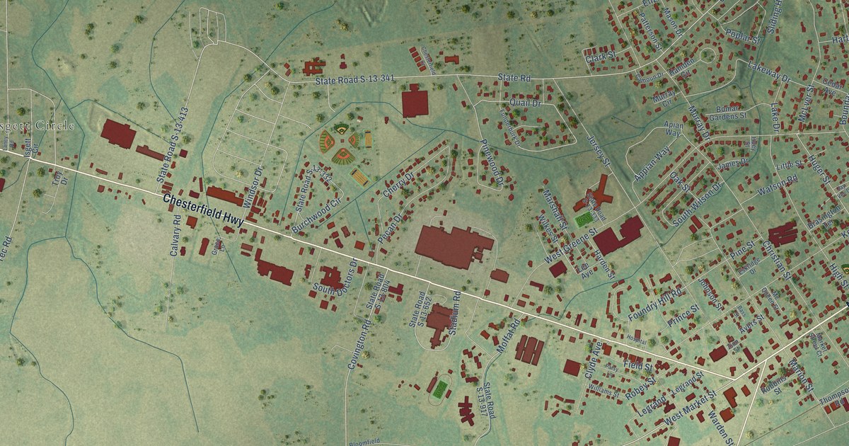 Map of Cheraw, South Carolina in 2026