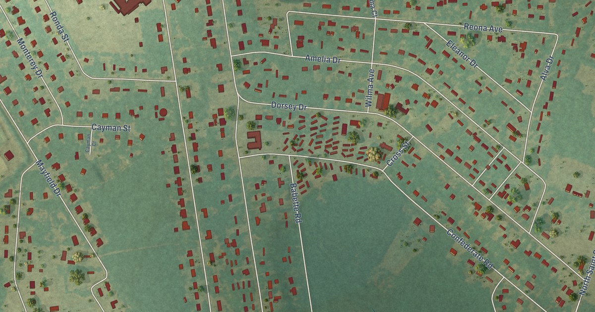 Map of Cherryvale, South Carolina in 2026