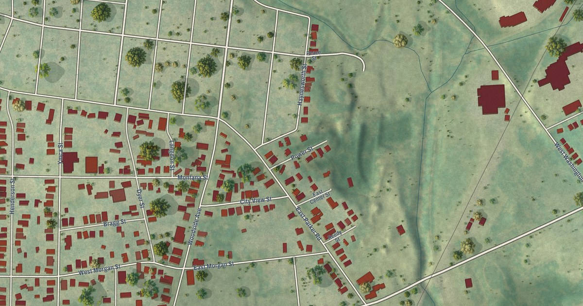Map of City View, South Carolina in 2026