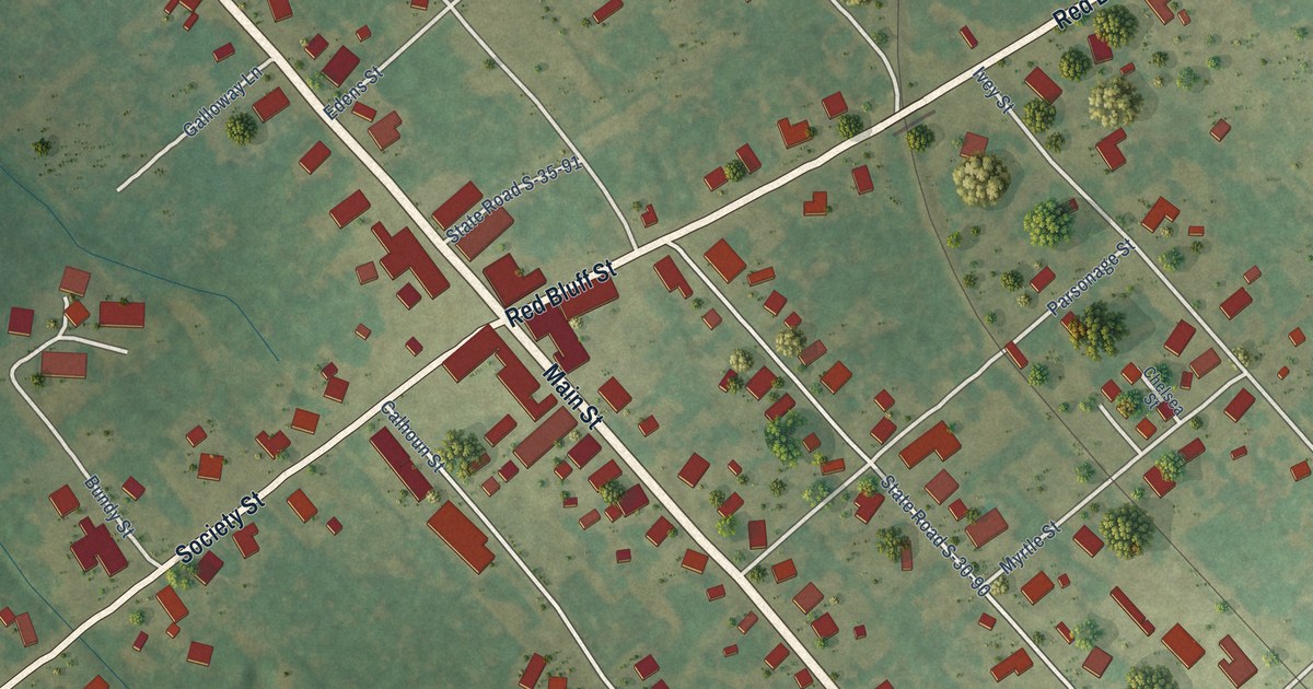Map of Clio, South Carolina in 2026