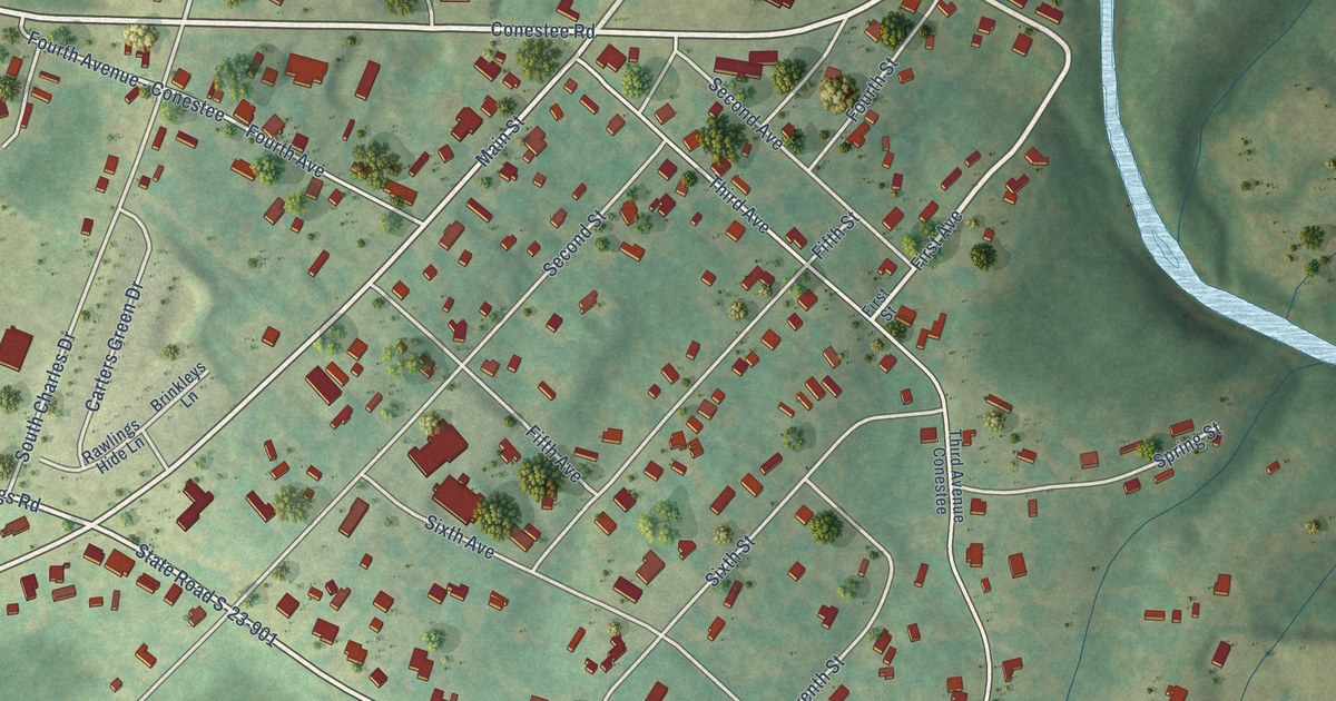 Map of Conestee, South Carolina in 2026